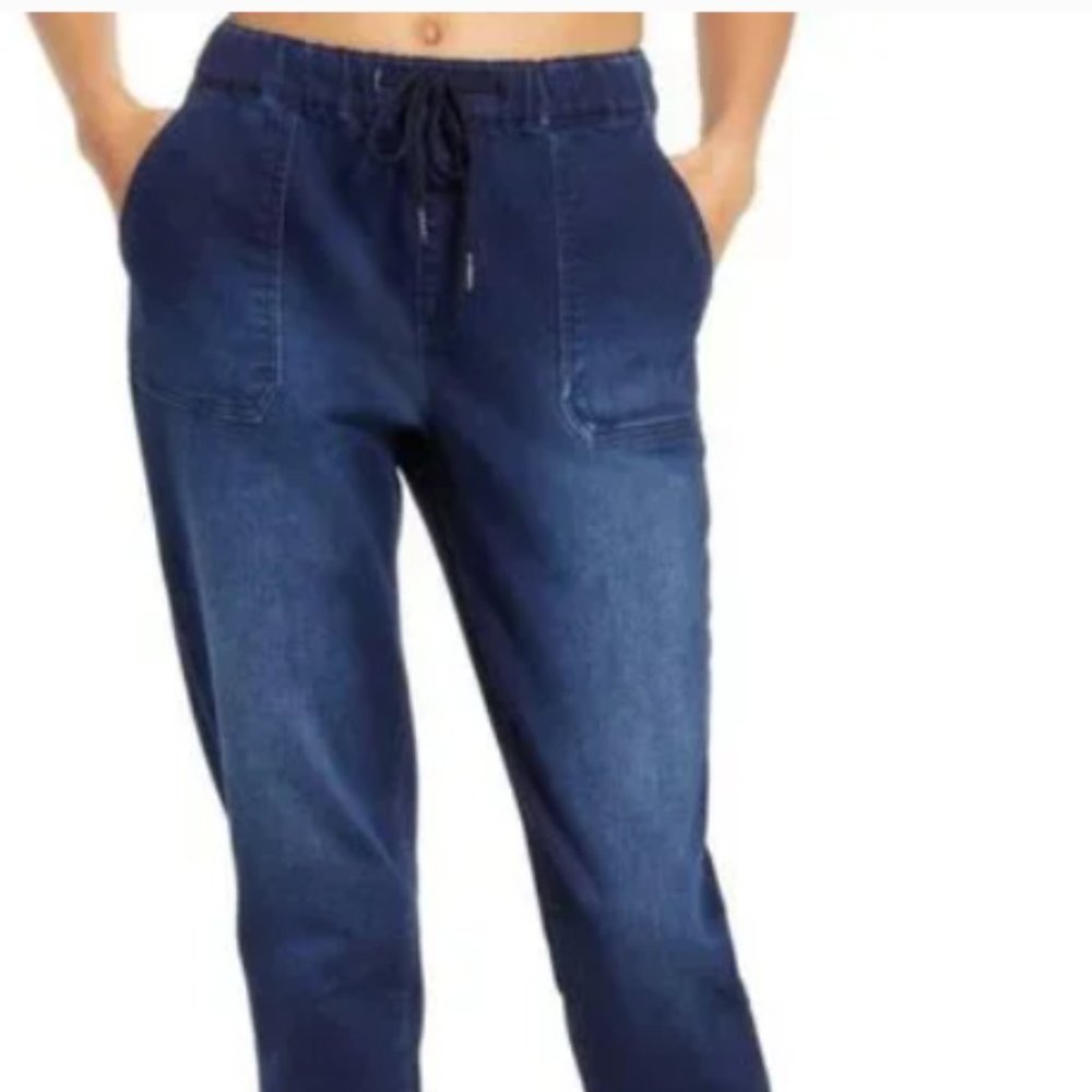 (Like New)1822 Denim High Waist Joggers Women Size: 10/Blue